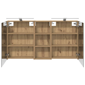 Σετ Ντουλαπιών Μπάνιου 3 τμχ. 130 x 14,5 x 70 εκ - Pakobazaar