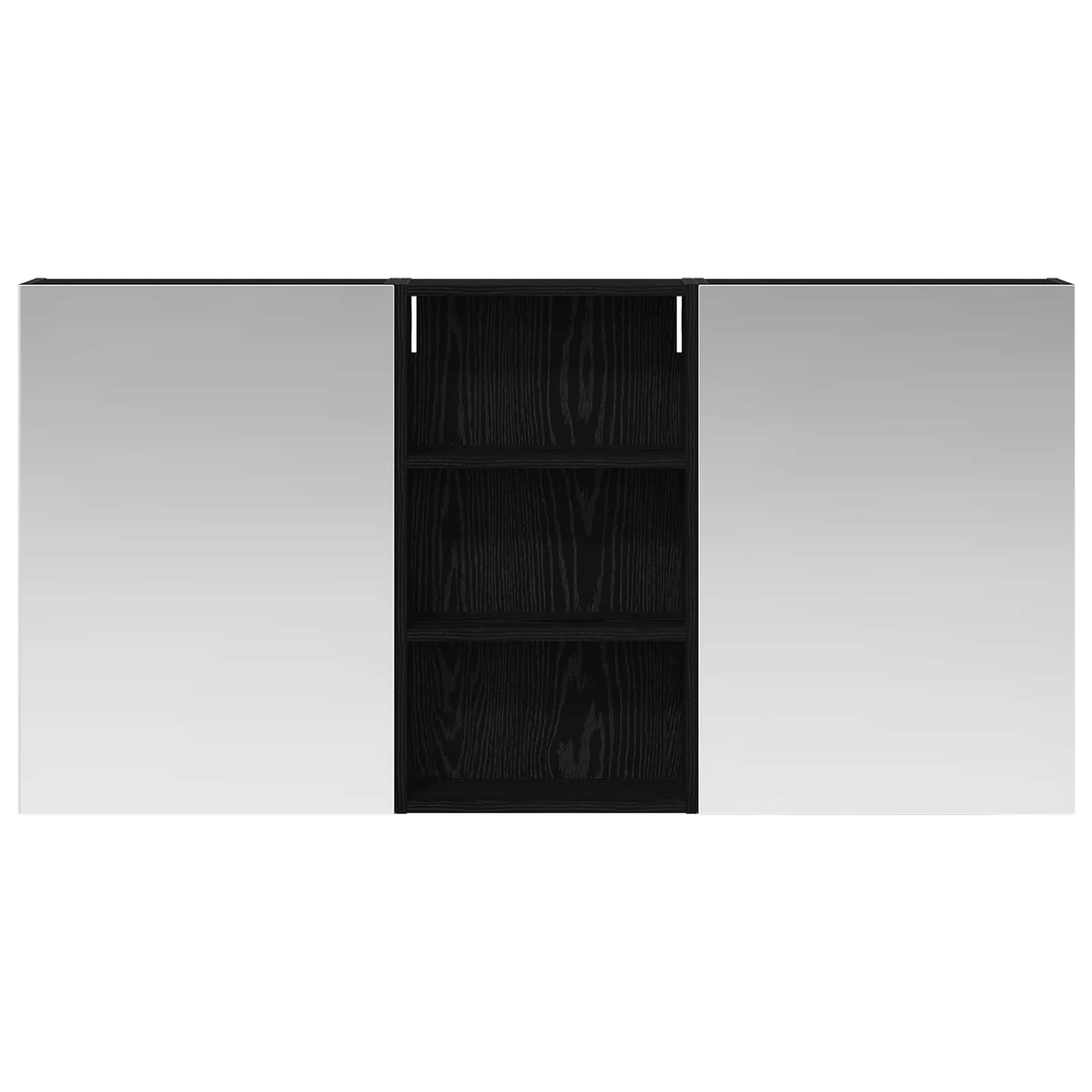 Σετ Ντουλαπιών Μπάνιου με ράφι 3 pcs 140 x 14,5 x 70 εκ - Pakobazaar