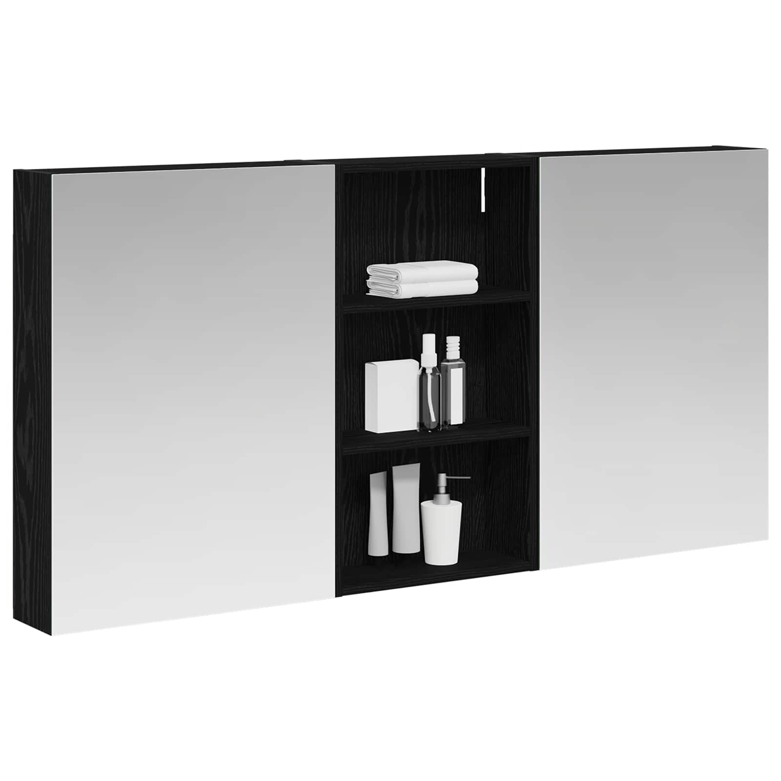 Σετ Ντουλαπιών Μπάνιου με ράφι 3 pcs 140 x 14,5 x 70 εκ - Pakobazaar