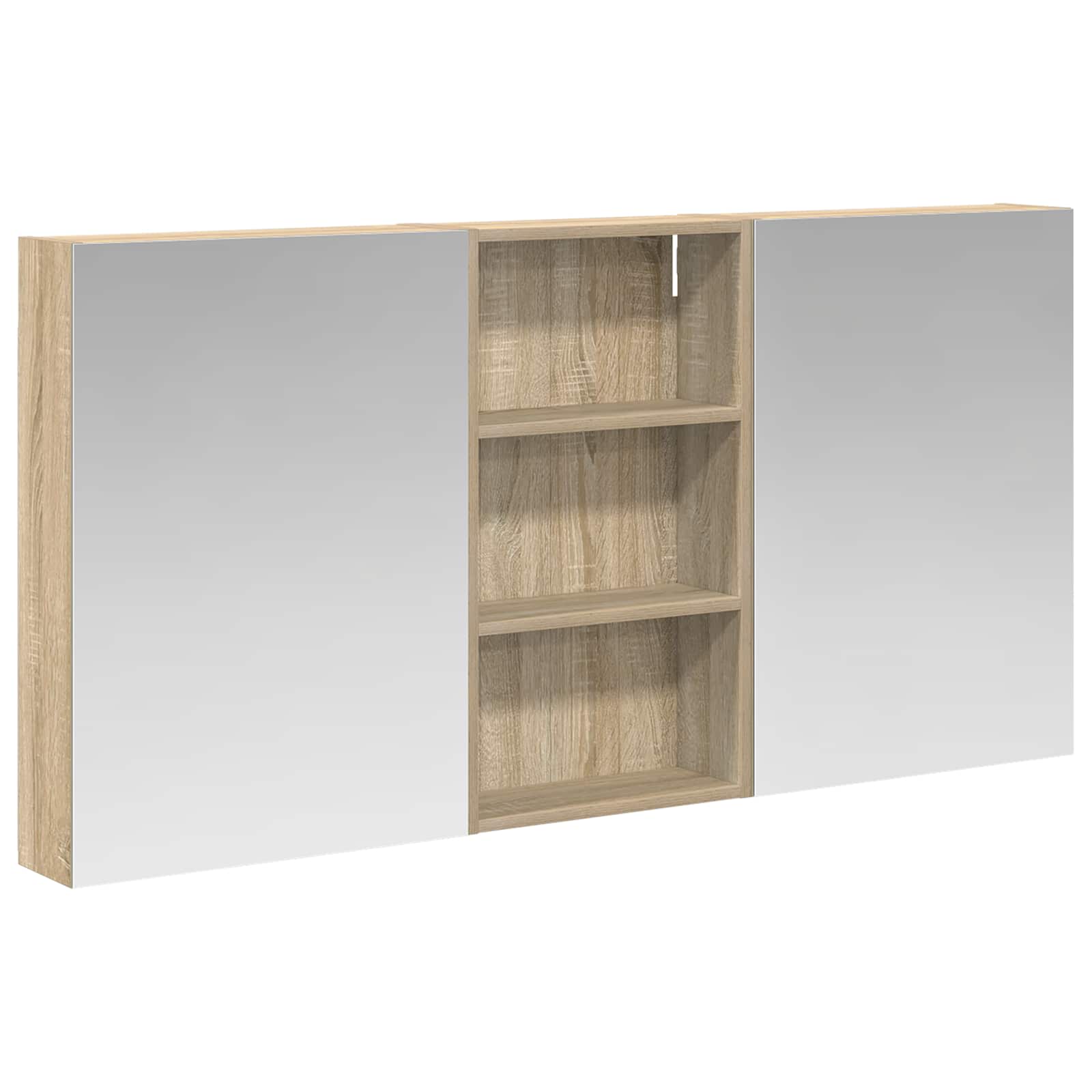 Σετ Ντουλαπιών Μπάνιου με ράφι 3 pcs 140 x 14,5 x 70 εκ - Pakobazaar