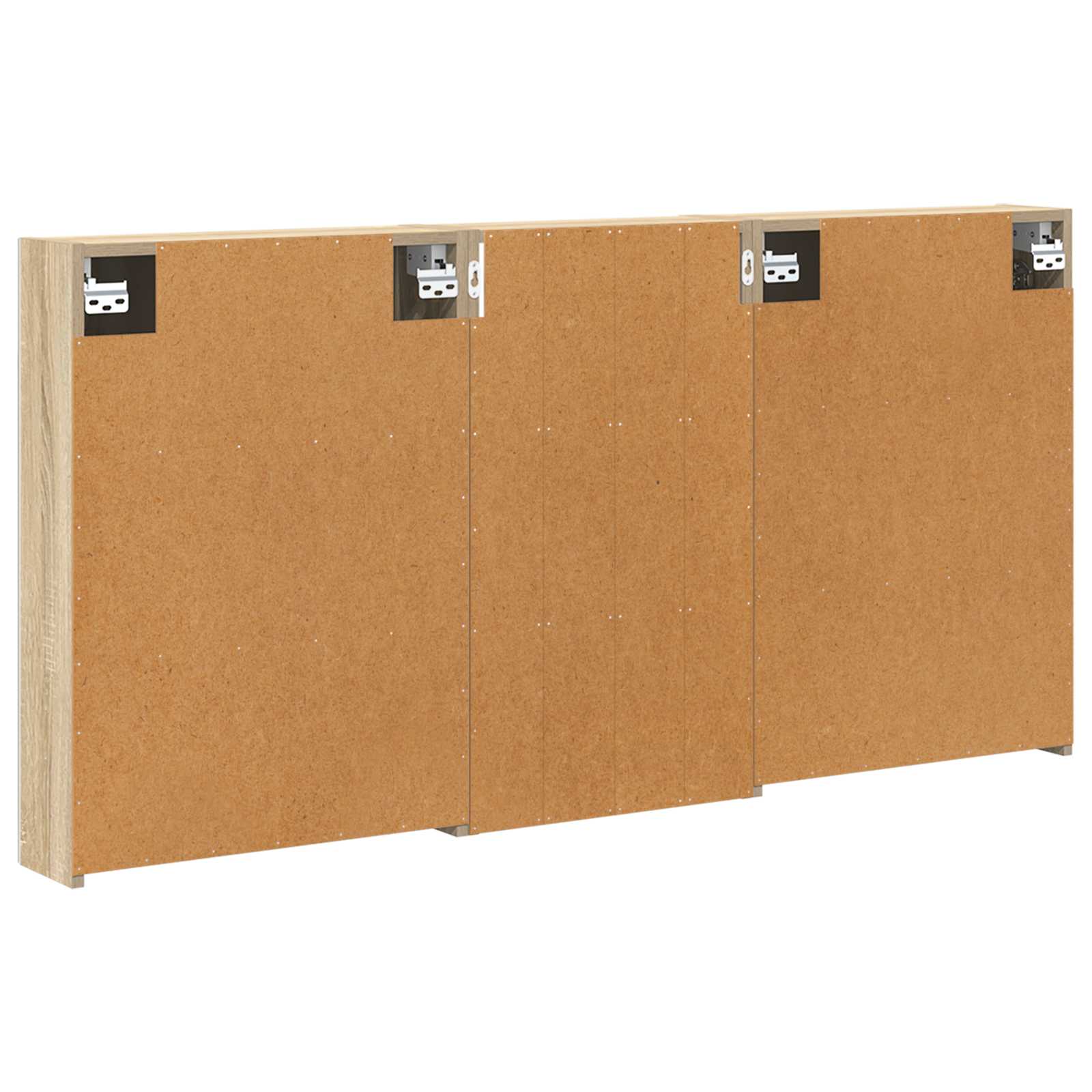 Σετ Ντουλαπιών Μπάνιου με ράφι 3 pcs 140 x 14,5 x 70 εκ - Pakobazaar