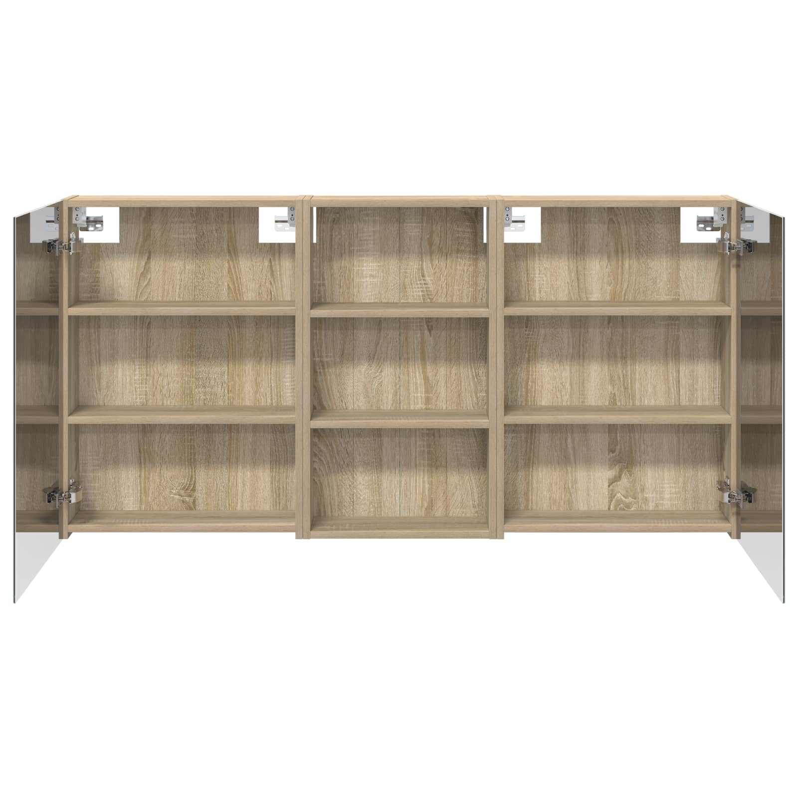 Σετ Ντουλαπιών Μπάνιου με ράφι 3 pcs 140 x 14,5 x 70 εκ - Pakobazaar
