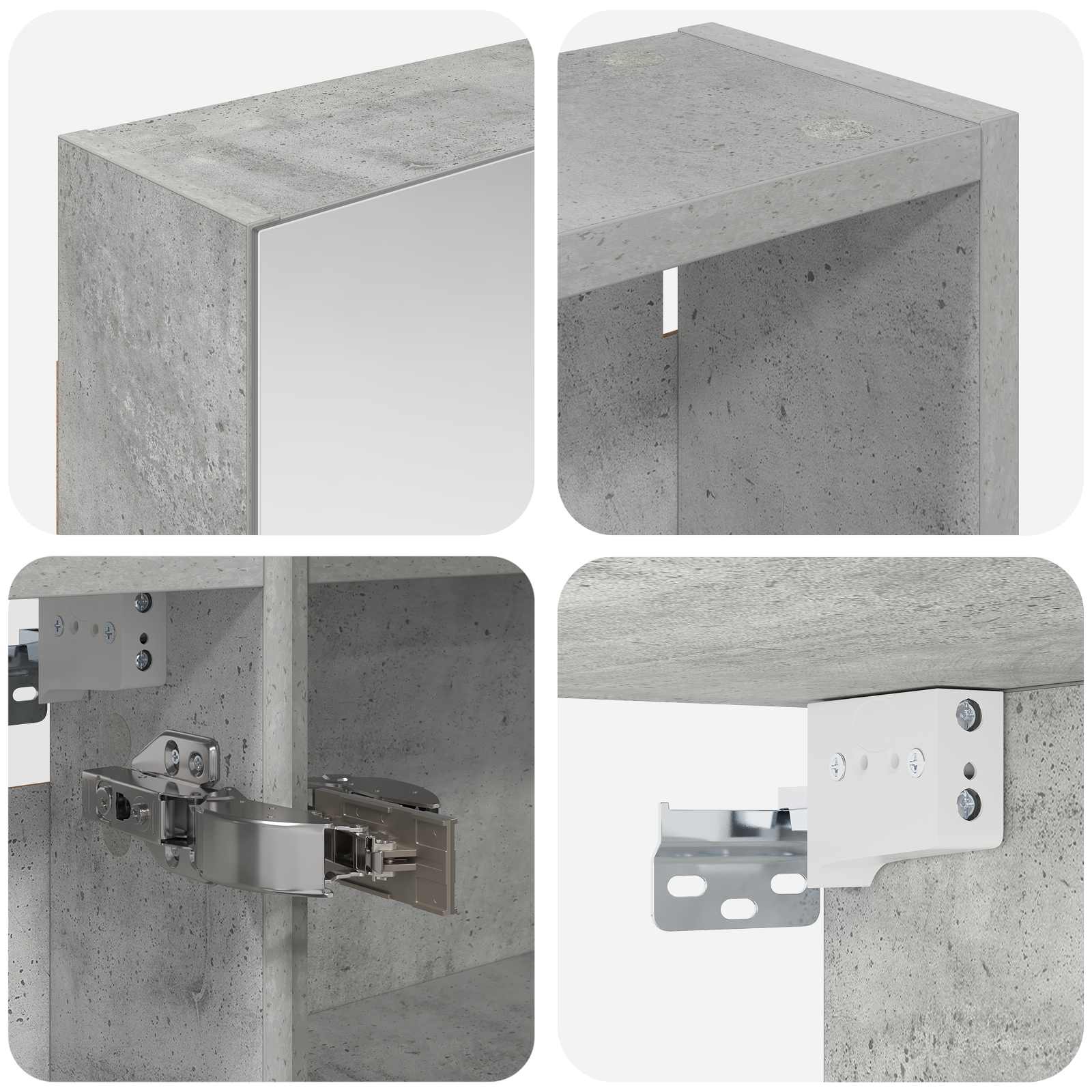 Σετ Ντουλαπιών Μπάνιου με ράφι 3 pcs 140 x 14,5 x 70 εκ - Pakobazaar