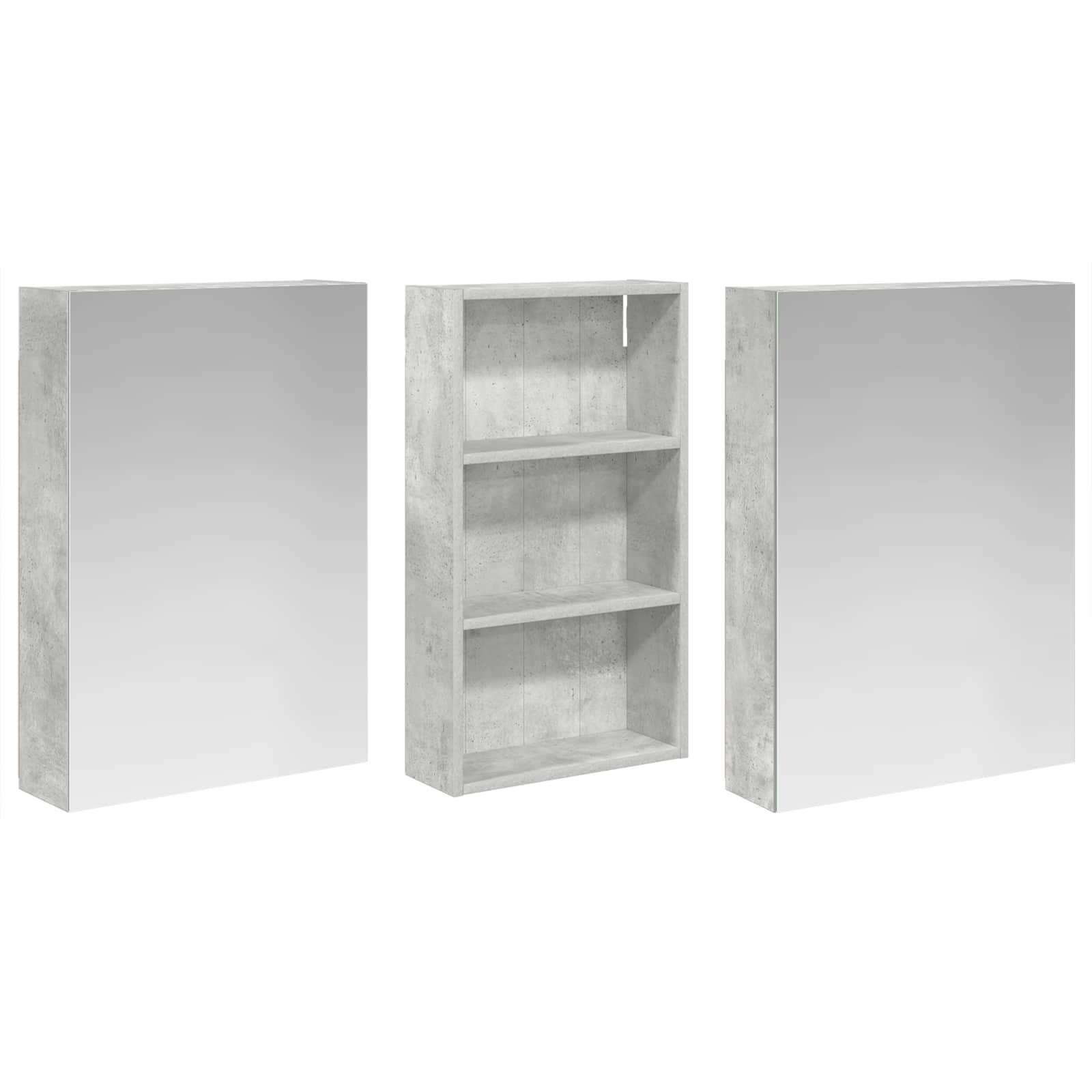 Σετ Ντουλαπιών Μπάνιου με ράφι 3 pcs 140 x 14,5 x 70 εκ - Pakobazaar