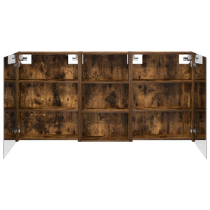 Σετ Ντουλαπιών Μπάνιου με ράφι 3 pcs 140 x 14,5 x 70 εκ - Pakobazaar