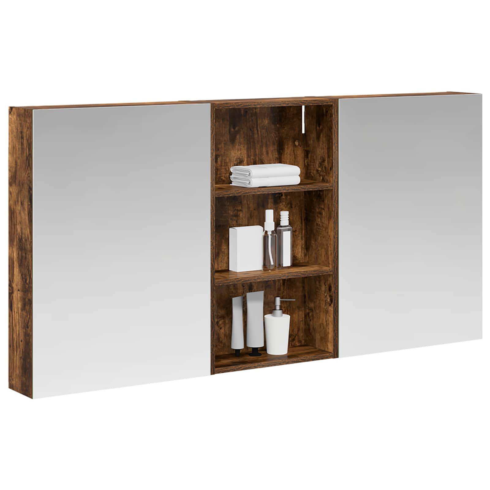 Σετ Ντουλαπιών Μπάνιου με ράφι 3 pcs 140 x 14,5 x 70 εκ - Pakobazaar