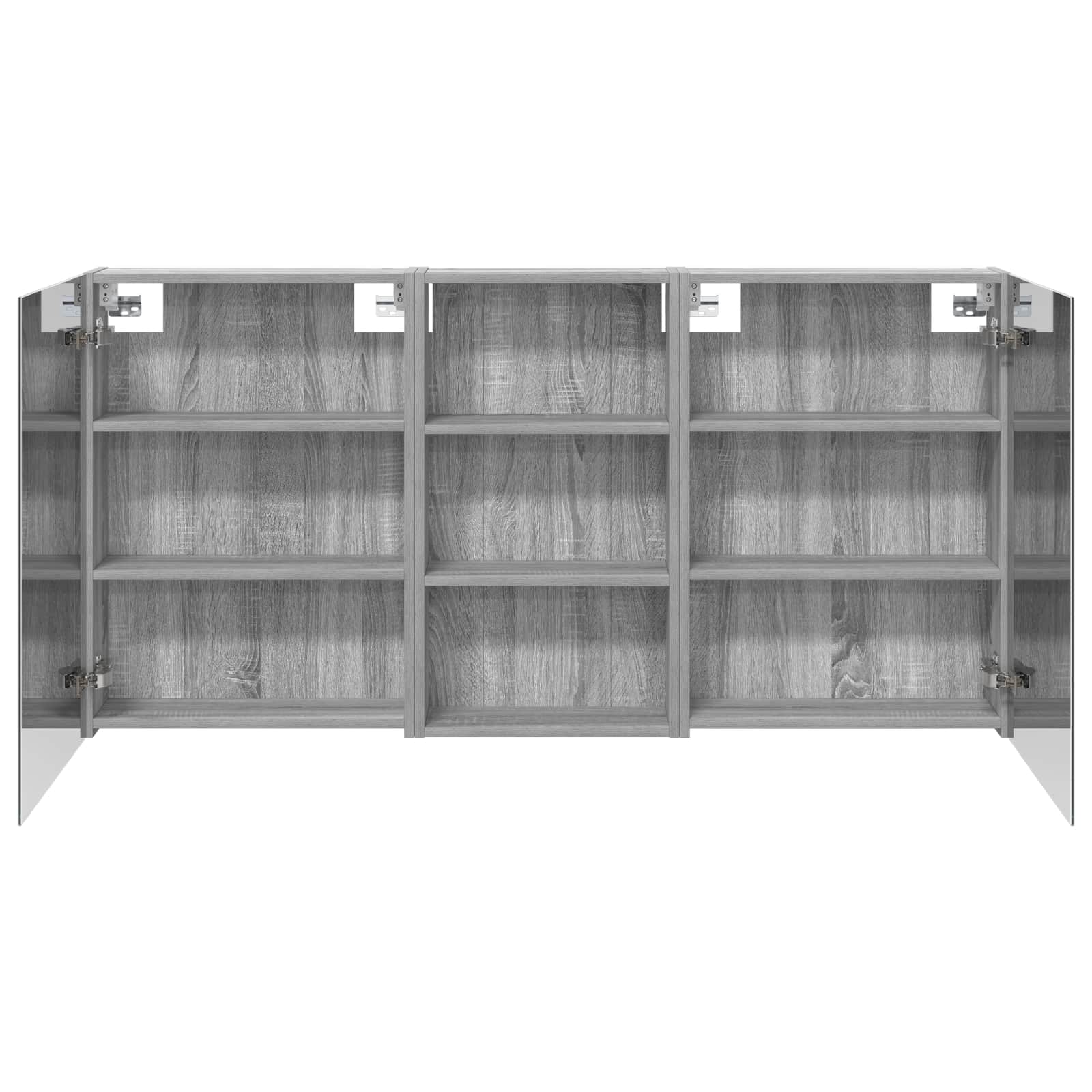 Σετ Ντουλαπιών Μπάνιου με ράφι 3 pcs 140 x 14,5 x 70 εκ - Pakobazaar