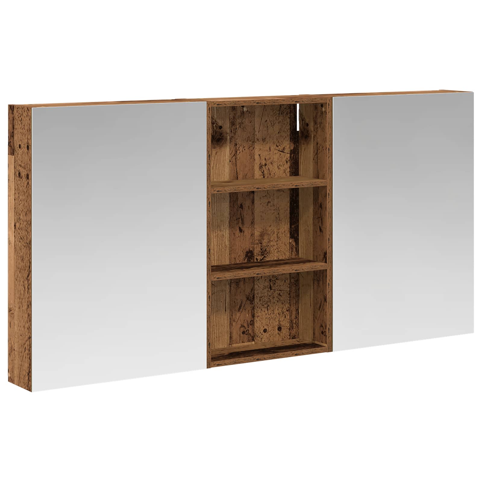 Σετ Ντουλαπιών Μπάνιου με ράφι 3 pcs 140 x 14,5 x 70 εκ - Pakobazaar