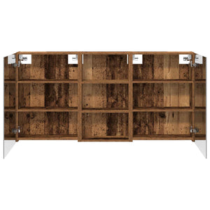 Σετ Ντουλαπιών Μπάνιου με ράφι 3 pcs 140 x 14,5 x 70 εκ - Pakobazaar