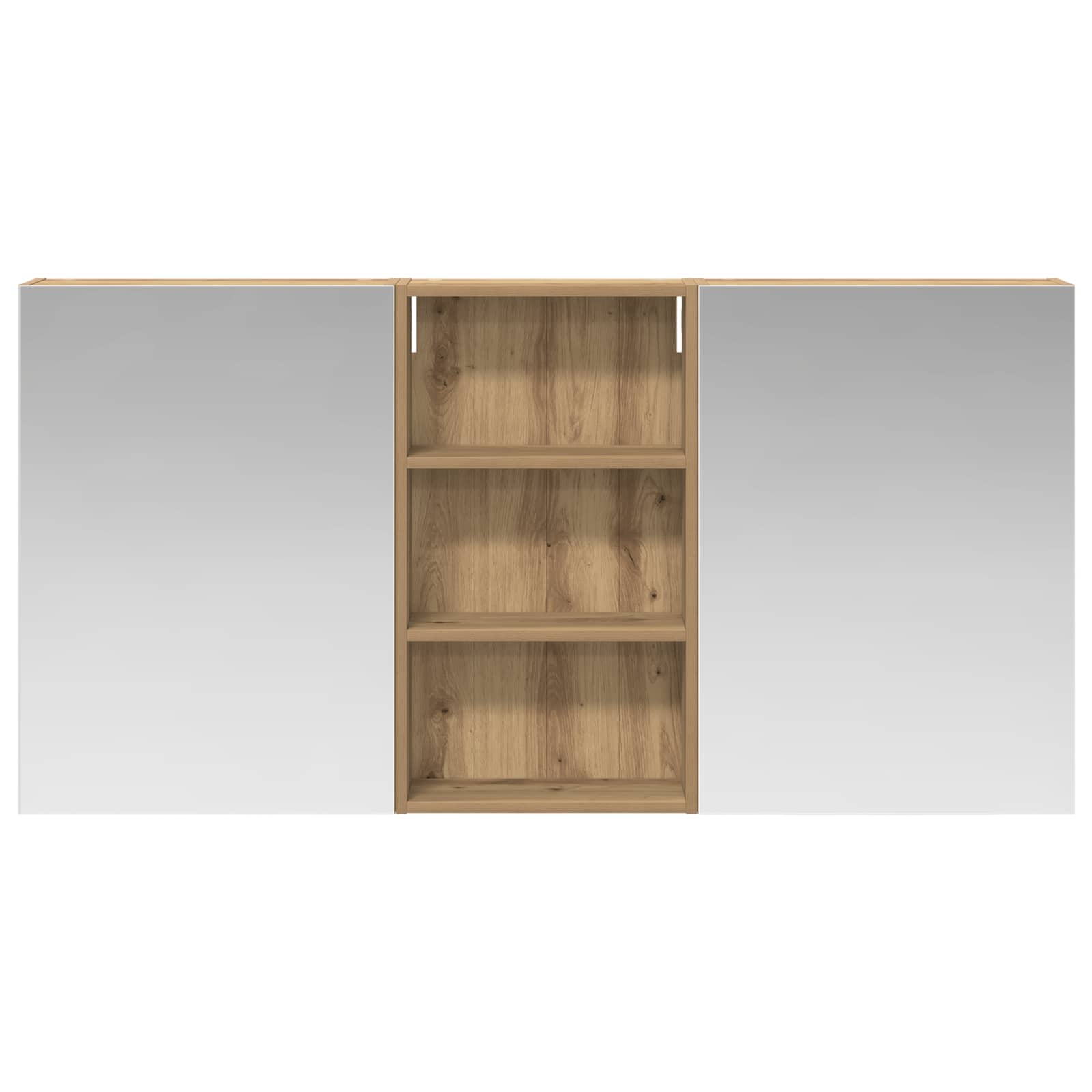 Σετ Ντουλαπιών Μπάνιου με ράφι 3 pcs 140 x 14,5 x 70 εκ - Pakobazaar
