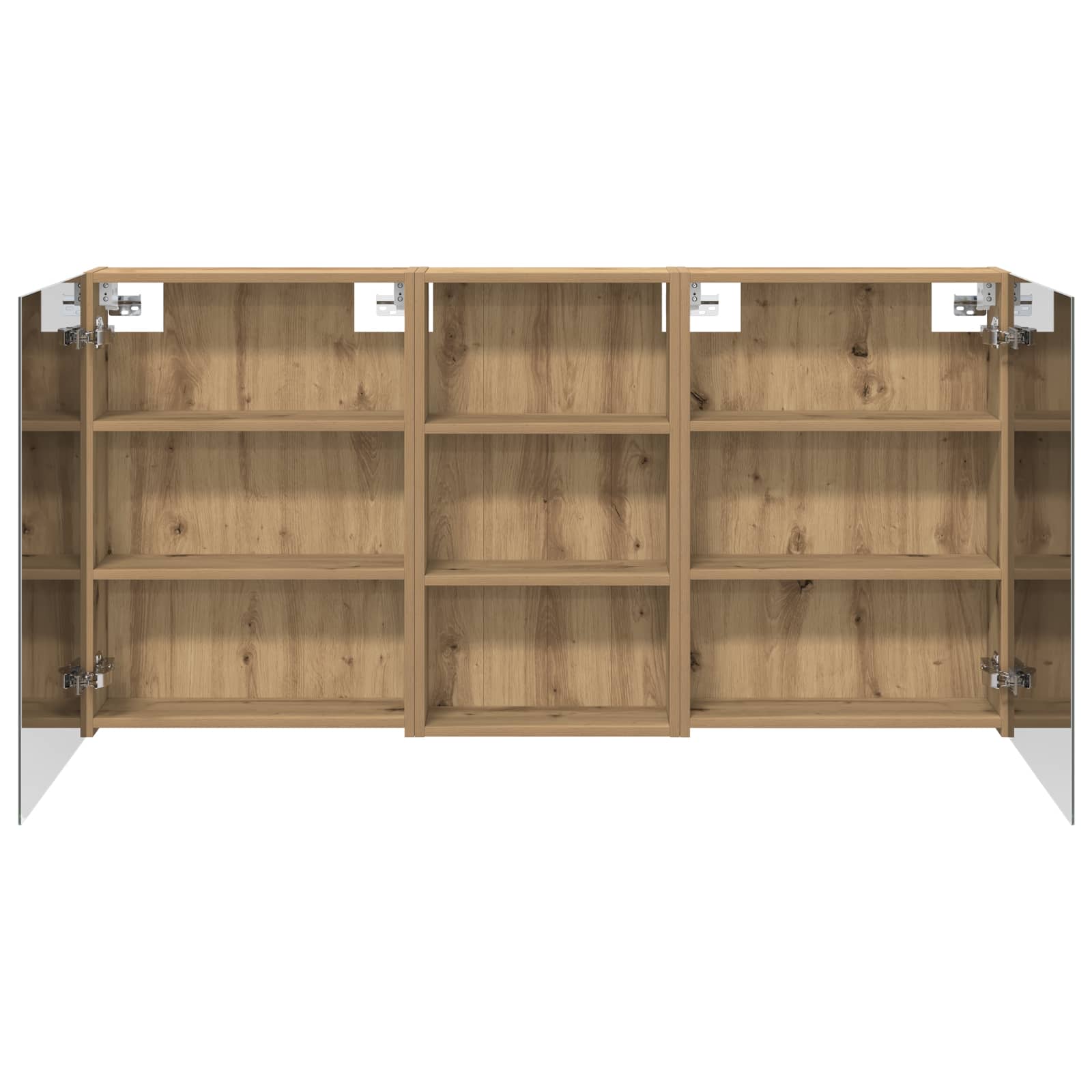 Σετ Ντουλαπιών Μπάνιου με ράφι 3 pcs 140 x 14,5 x 70 εκ - Pakobazaar