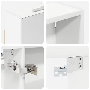 Σετ Ντουλαπιών Μπάνιου με ράφι 3 pcs 140 x 14,5 x 70 εκ - Pakobazaar
