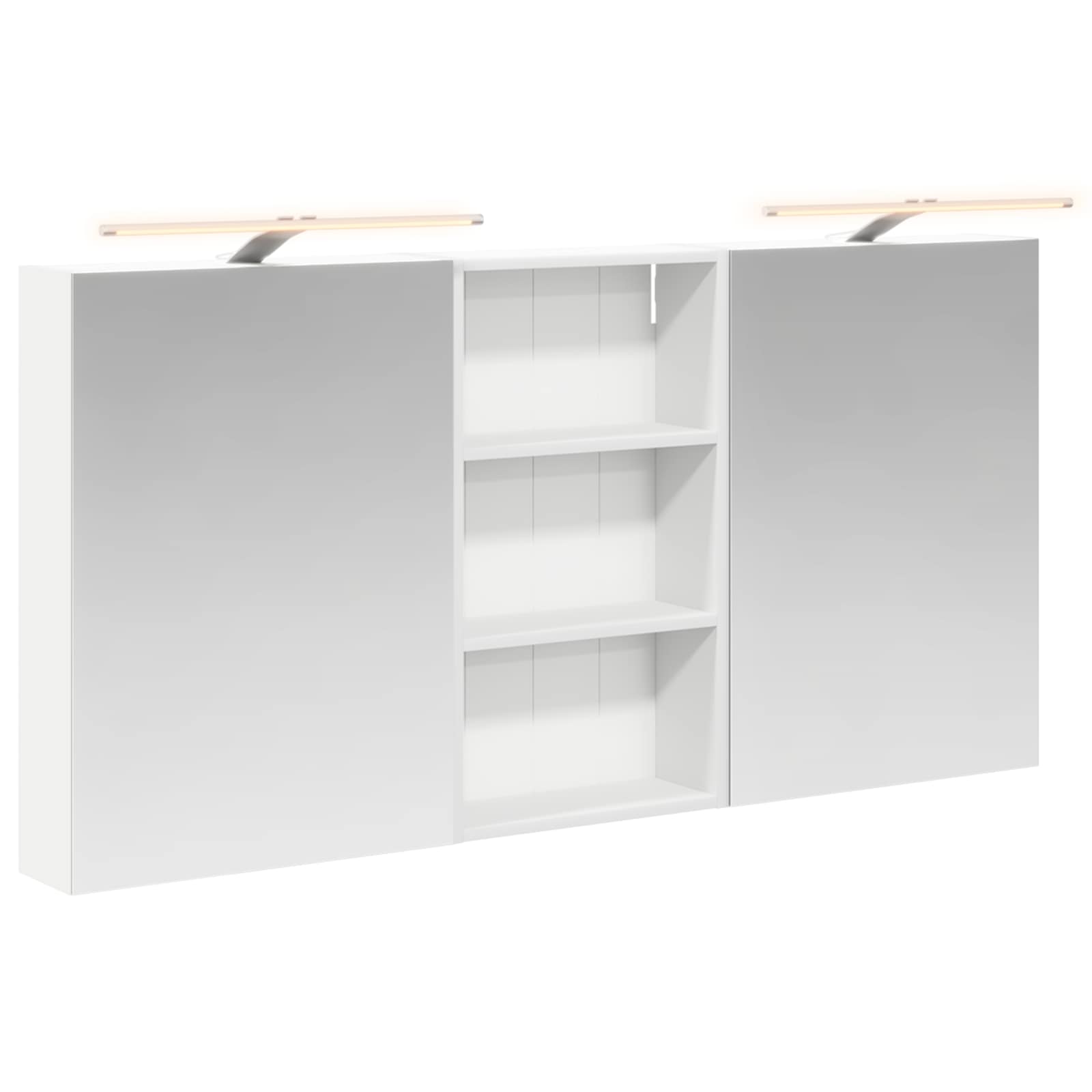 Σετ Ντουλαπιών Μπάνιου με ράφι 3 pcs 140 x 14,5 x 70 εκ - Pakobazaar