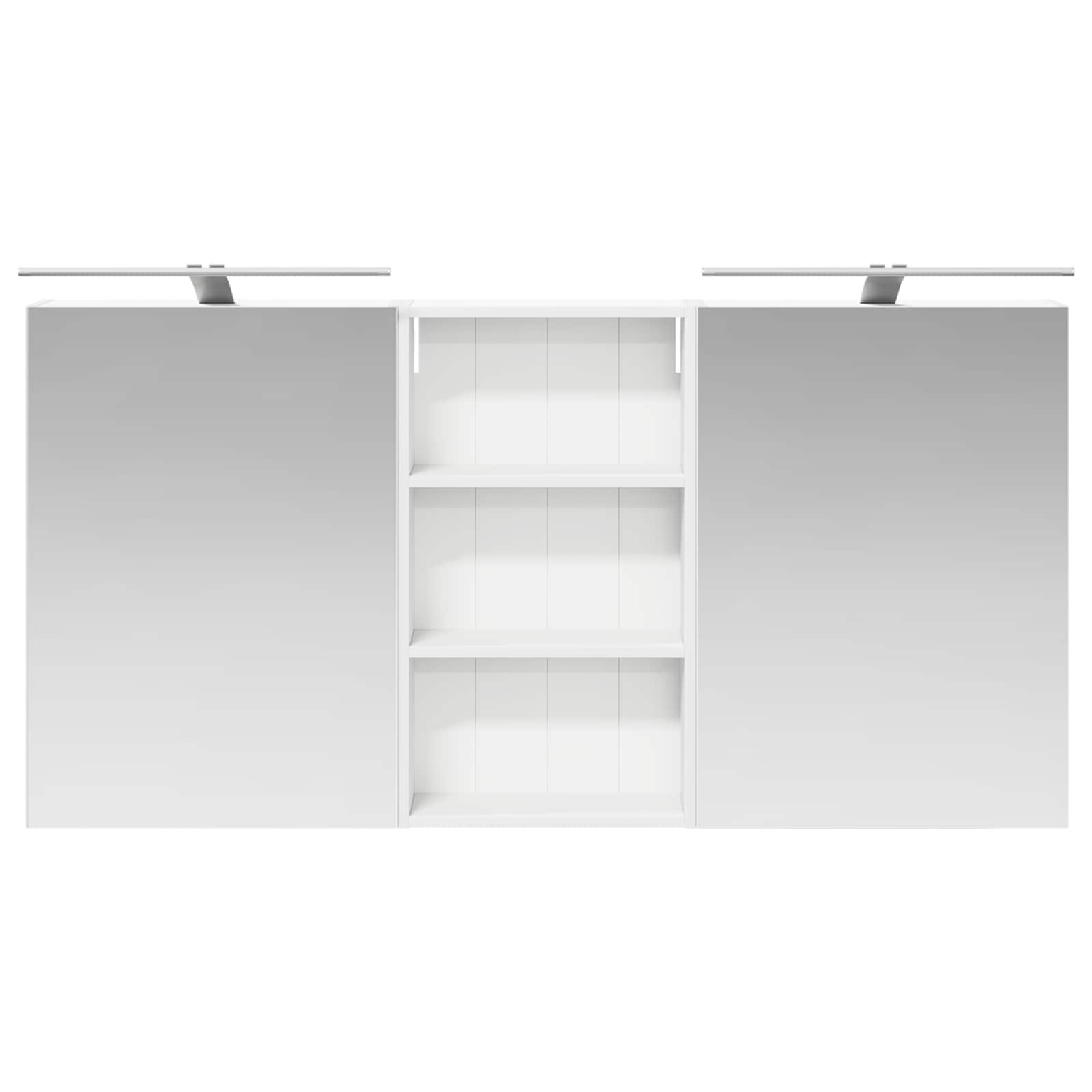 Σετ Ντουλαπιών Μπάνιου με ράφι 3 pcs 140 x 14,5 x 70 εκ - Pakobazaar