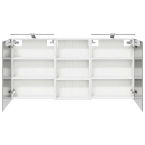 Σετ Ντουλαπιών Μπάνιου με ράφι 3 pcs 140 x 14,5 x 70 εκ - Pakobazaar