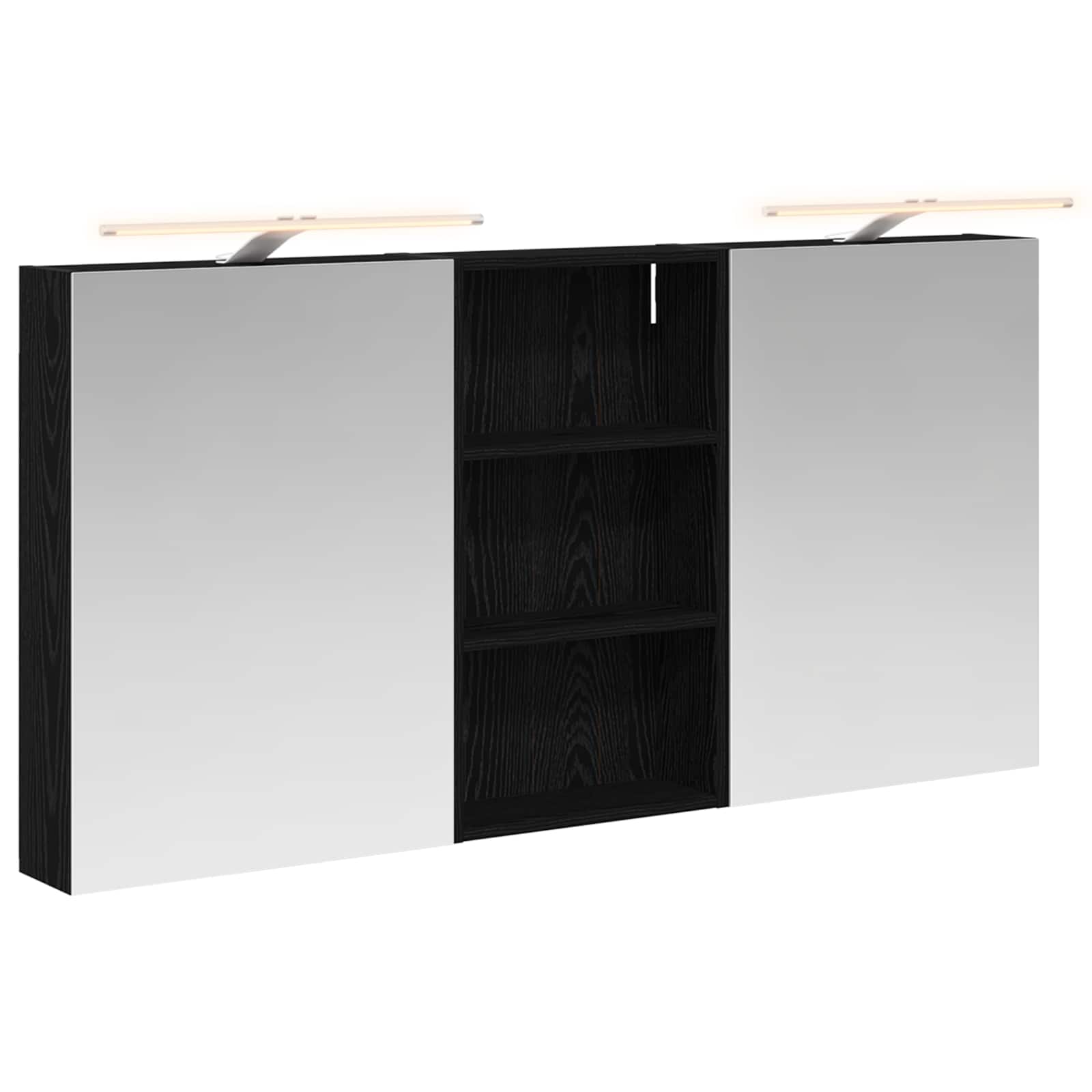 Σετ Ντουλαπιών Μπάνιου με ράφι 3 pcs 140 x 14,5 x 70 εκ - Pakobazaar