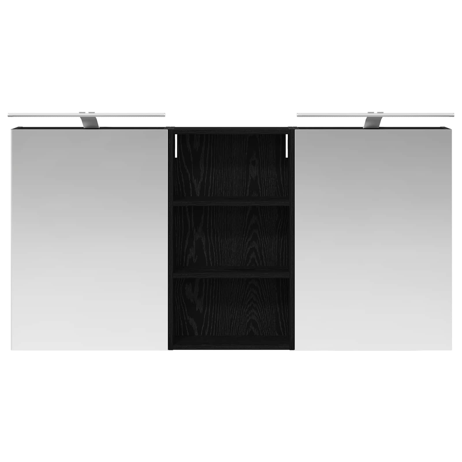 Σετ Ντουλαπιών Μπάνιου με ράφι 3 pcs 140 x 14,5 x 70 εκ - Pakobazaar