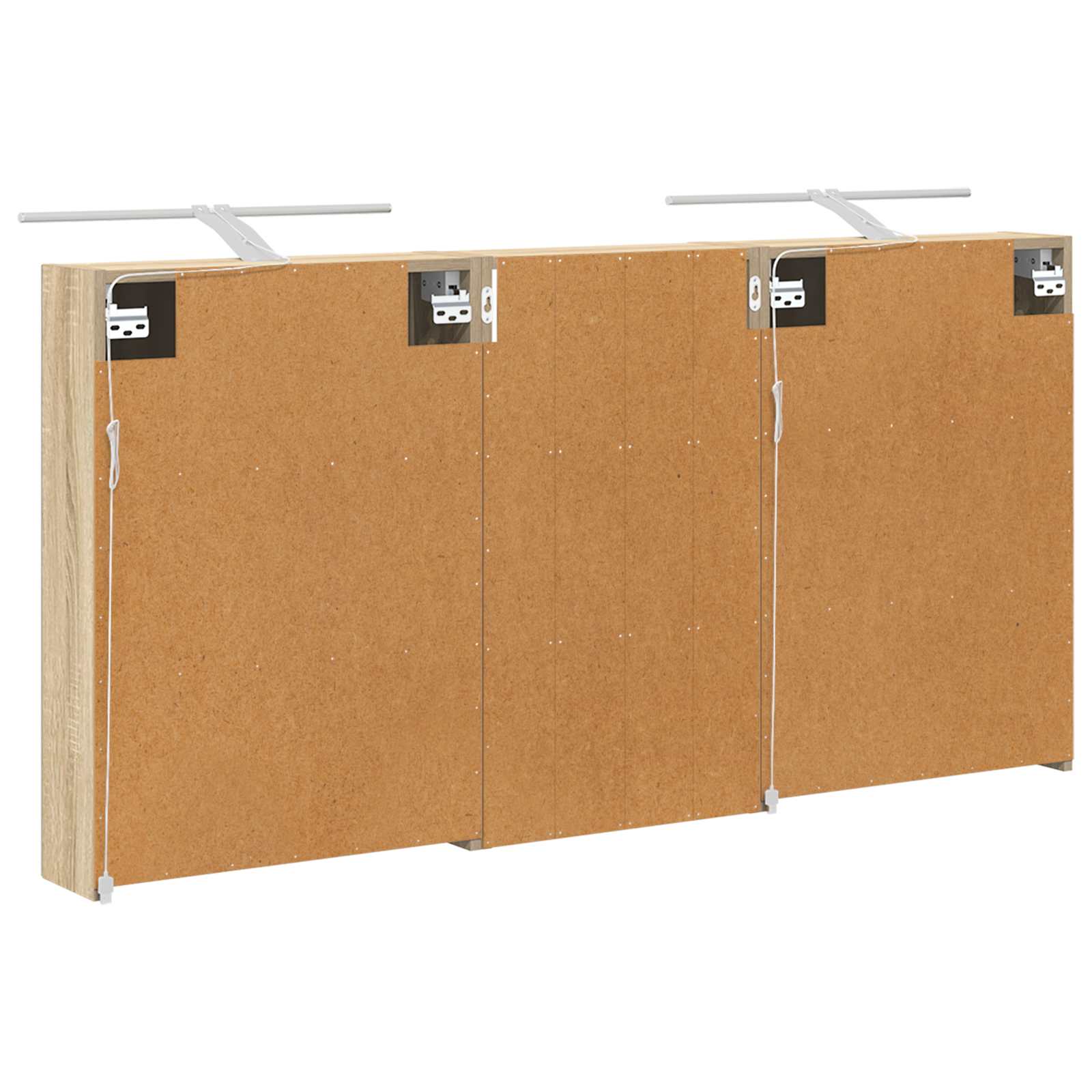 Σετ Ντουλαπιών Μπάνιου με ράφι 3 pcs 140 x 14,5 x 70 εκ - Pakobazaar