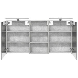 Σετ Ντουλαπιών Μπάνιου με ράφι 3 pcs 140 x 14,5 x 70 εκ - Pakobazaar