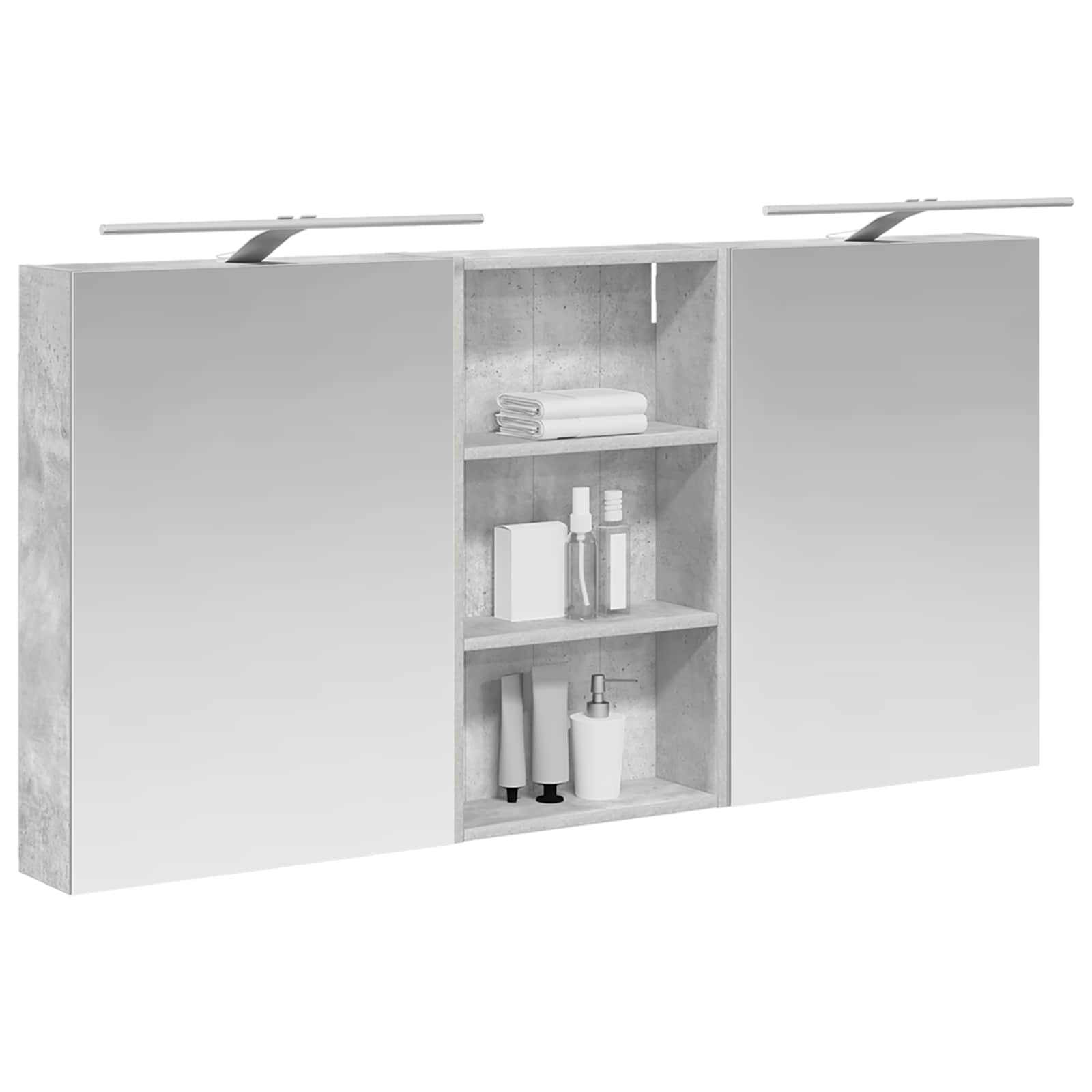 Σετ Ντουλαπιών Μπάνιου με ράφι 3 pcs 140 x 14,5 x 70 εκ - Pakobazaar