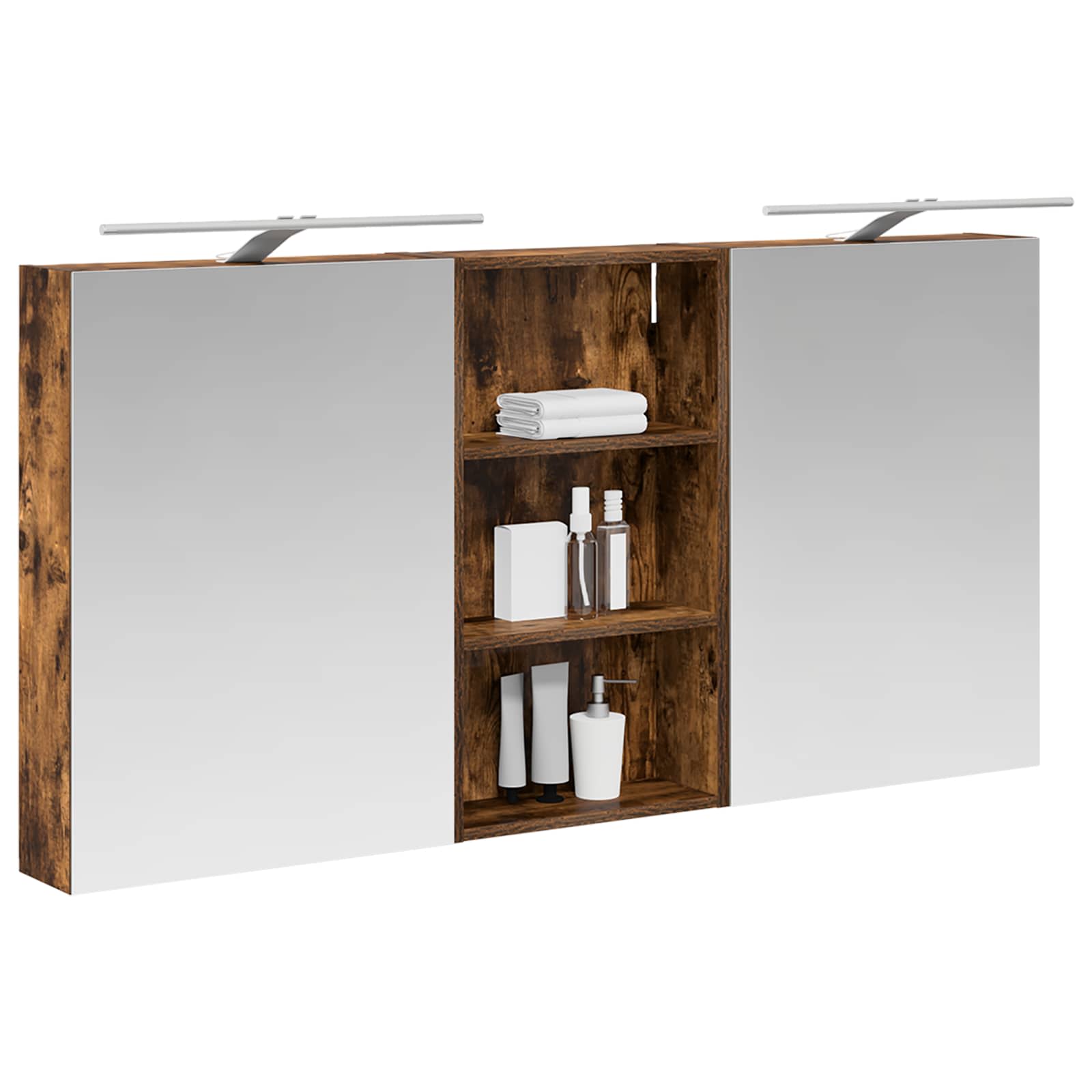 Σετ Ντουλαπιών Μπάνιου με ράφι 3 pcs 140 x 14,5 x 70 εκ - Pakobazaar