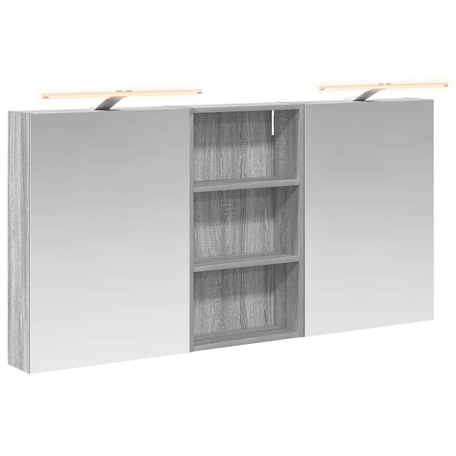 Σετ Ντουλαπιών Μπάνιου με ράφι 3 pcs 140 x 14,5 x 70 εκ - Pakobazaar