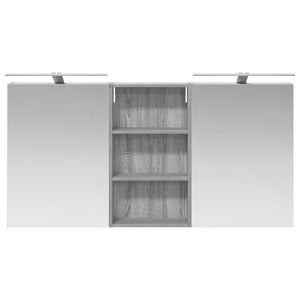 Σετ Ντουλαπιών Μπάνιου με ράφι 3 pcs 140 x 14,5 x 70 εκ - Pakobazaar