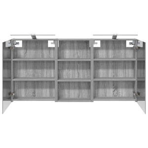Σετ Ντουλαπιών Μπάνιου με ράφι 3 pcs 140 x 14,5 x 70 εκ - Pakobazaar