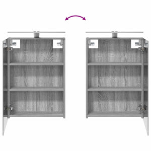 Σετ Ντουλαπιών Μπάνιου με ράφι 3 pcs 140 x 14,5 x 70 εκ - Pakobazaar