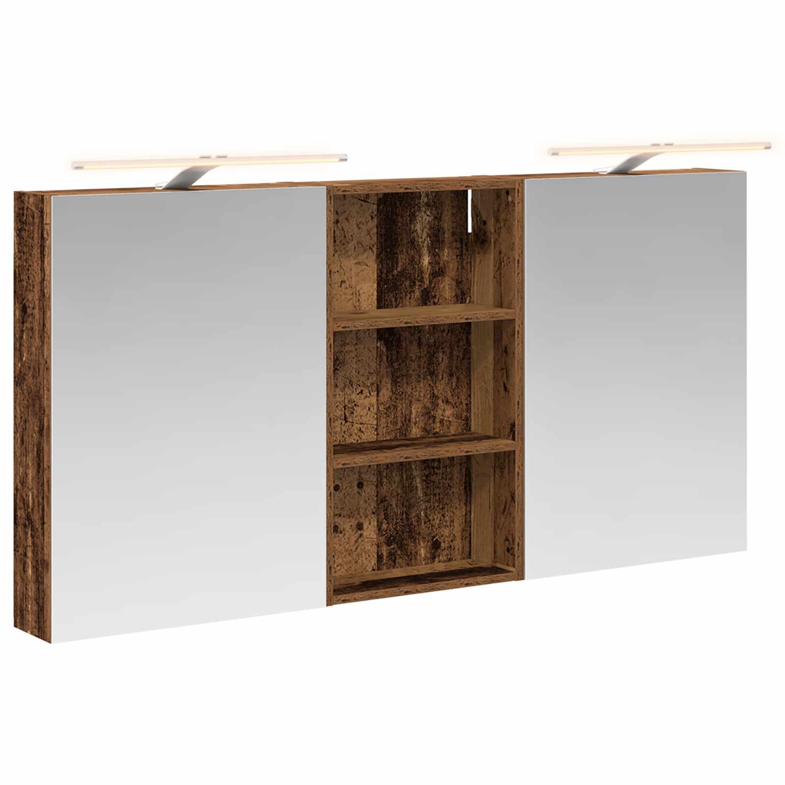 Σετ Ντουλαπιών Μπάνιου με ράφι 3 pcs 140 x 14,5 x 70 εκ - Pakobazaar