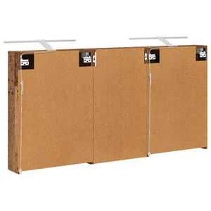 Σετ Ντουλαπιών Μπάνιου με ράφι 3 pcs 140 x 14,5 x 70 εκ - Pakobazaar