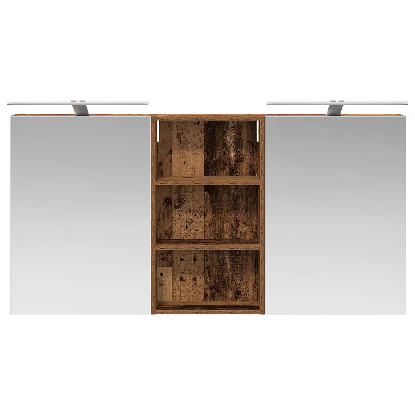 Σετ Ντουλαπιών Μπάνιου με ράφι 3 pcs 140 x 14,5 x 70 εκ - Pakobazaar