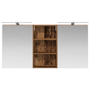 Σετ Ντουλαπιών Μπάνιου με ράφι 3 pcs 140 x 14,5 x 70 εκ - Pakobazaar