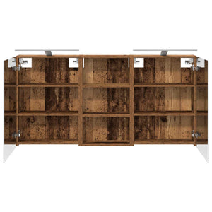 Σετ Ντουλαπιών Μπάνιου με ράφι 3 pcs 140 x 14,5 x 70 εκ - Pakobazaar
