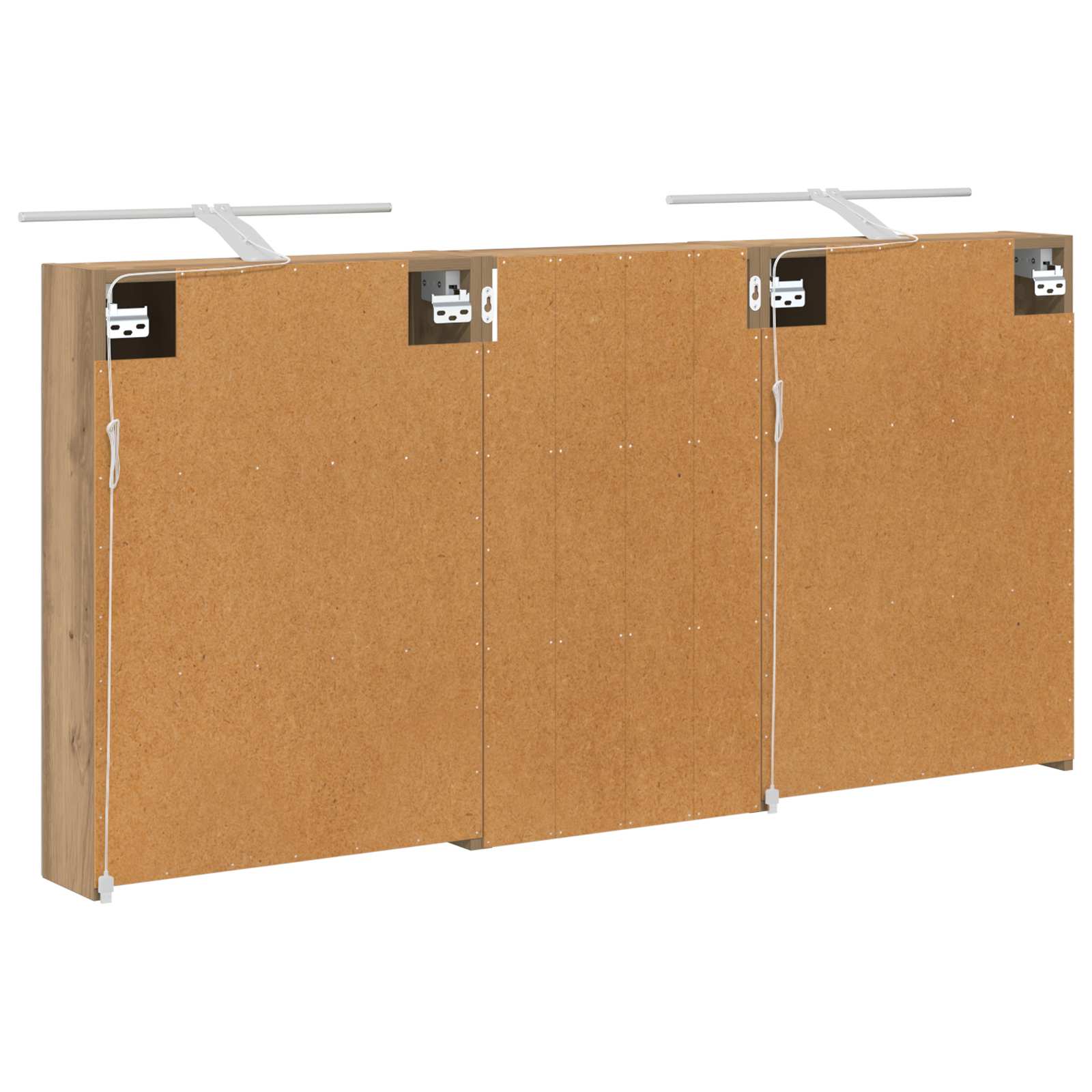 Σετ Ντουλαπιών Μπάνιου με ράφι 3 pcs 140 x 14,5 x 70 εκ - Pakobazaar