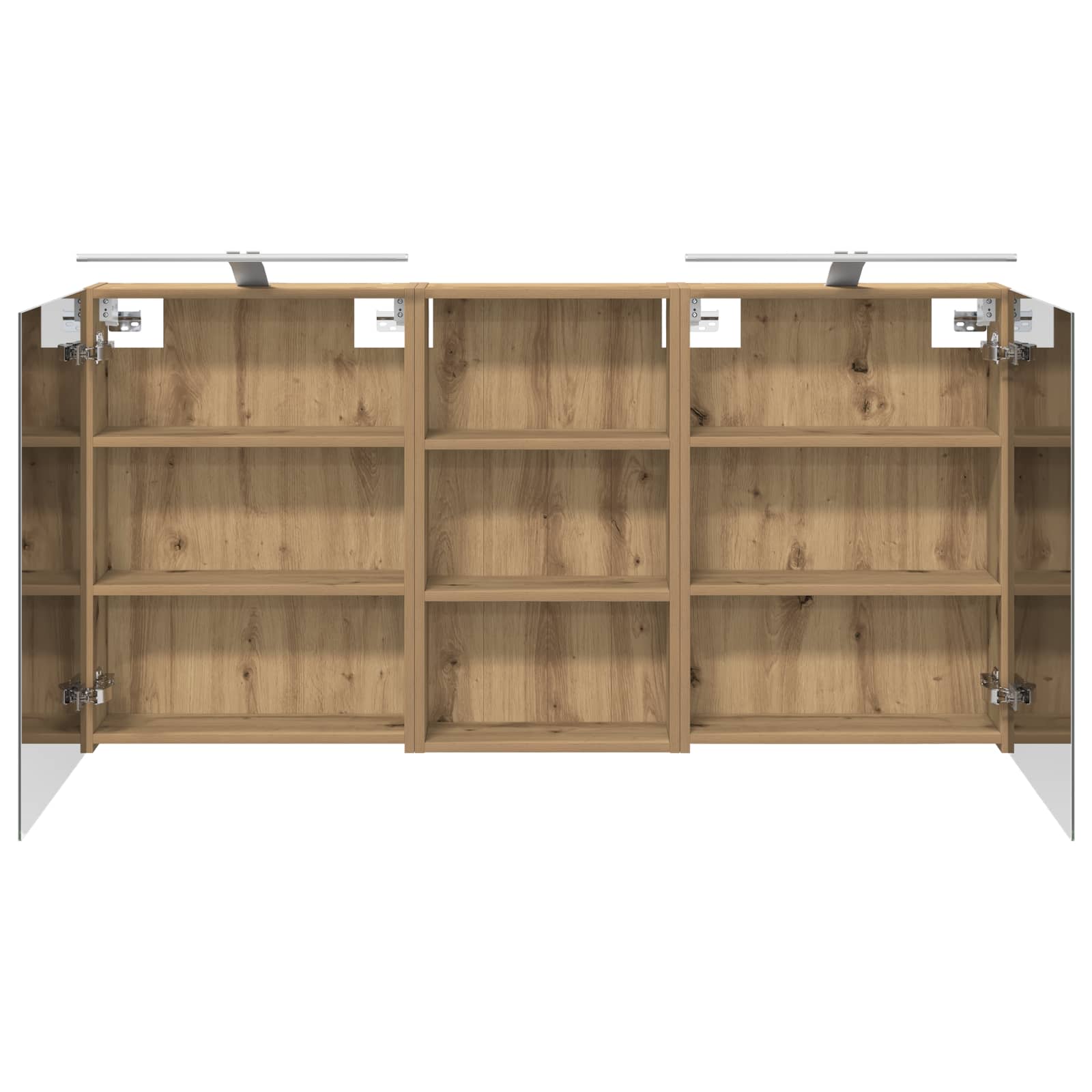 Σετ Ντουλαπιών Μπάνιου με ράφι 3 pcs 140 x 14,5 x 70 εκ - Pakobazaar