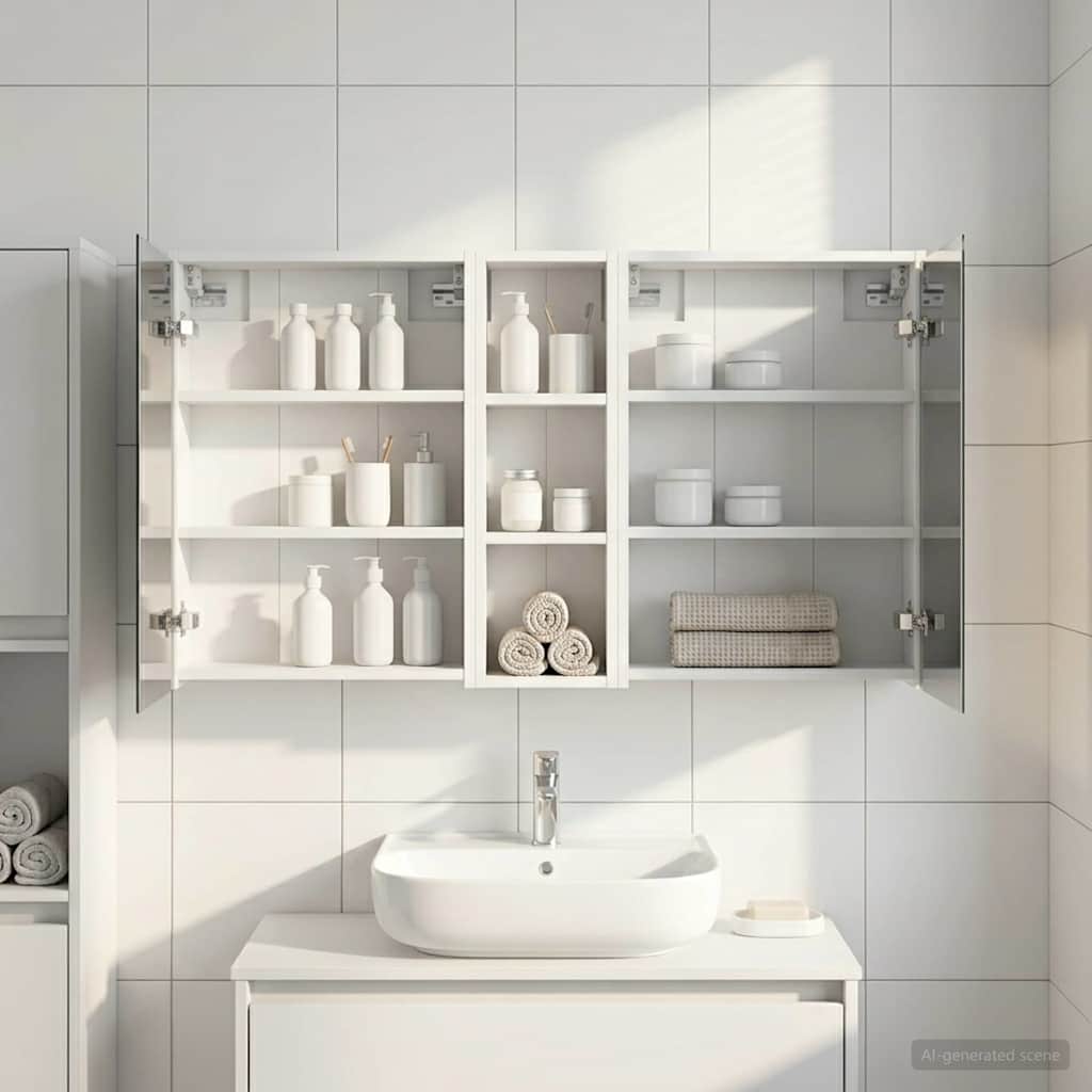 Σετ Ντουλαπιών Μπάνιου 3 pcs 106 x 16 x 62,5 εκ. - Pakobazaar