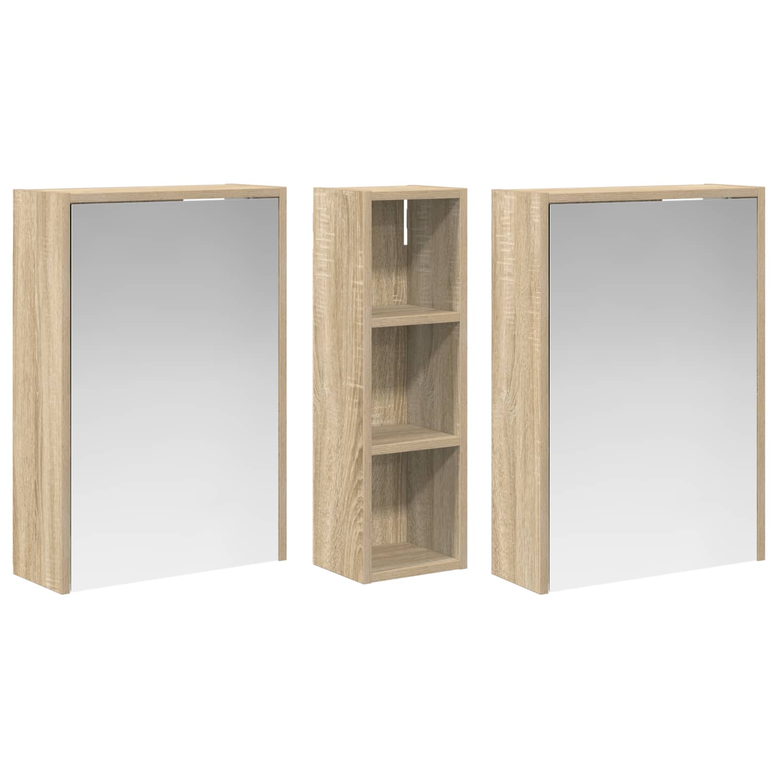 Σετ Ντουλαπιών Μπάνιου 3 pcs 106 x 16 x 62,5 εκ. - Pakobazaar