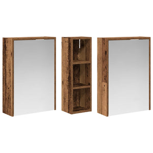 Σετ Ντουλαπιών Μπάνιου 3 τεμ. 106 x 16 x 62,5 εκ. - Pakobazaar