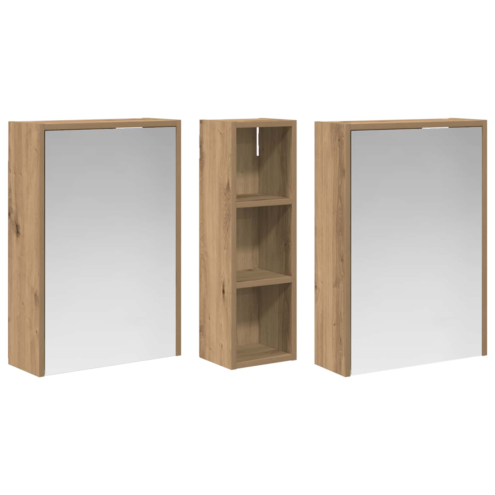 Σετ Ντουλαπιών Μπάνιου 3 pcs 106 x 16 x 62,5 εκ. - Pakobazaar