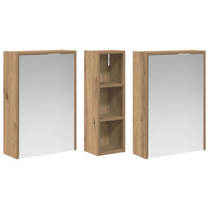 Σετ Ντουλαπιών Μπάνιου 3 τεμ. 106 x 16 x 62,5 εκ. - Pakobazaar