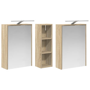 Σετ Ντουλαπιών Μπάνιου 3 pcs 106 x 16 x 62,5 εκ. - Pakobazaar