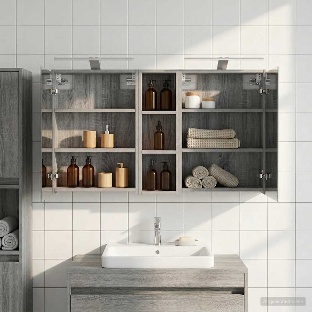 Σετ Ντουλαπιών Μπάνιου 3 pcs 106 x 16 x 62,5 εκ. - Pakobazaar