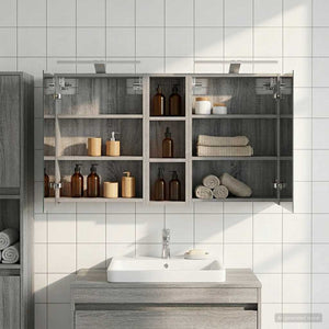 Σετ Ντουλαπιών Μπάνιου 3 pcs 106 x 16 x 62,5 εκ. - Pakobazaar