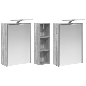 Σετ Ντουλαπιών Μπάνιου 3 pcs 106 x 16 x 62,5 εκ. - Pakobazaar