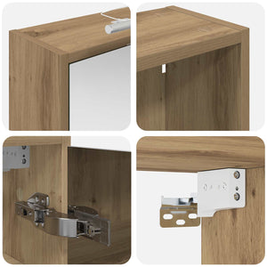 Σετ Ντουλαπιών Μπάνιου 3 pcs 106 x 16 x 62,5 εκ. - Pakobazaar