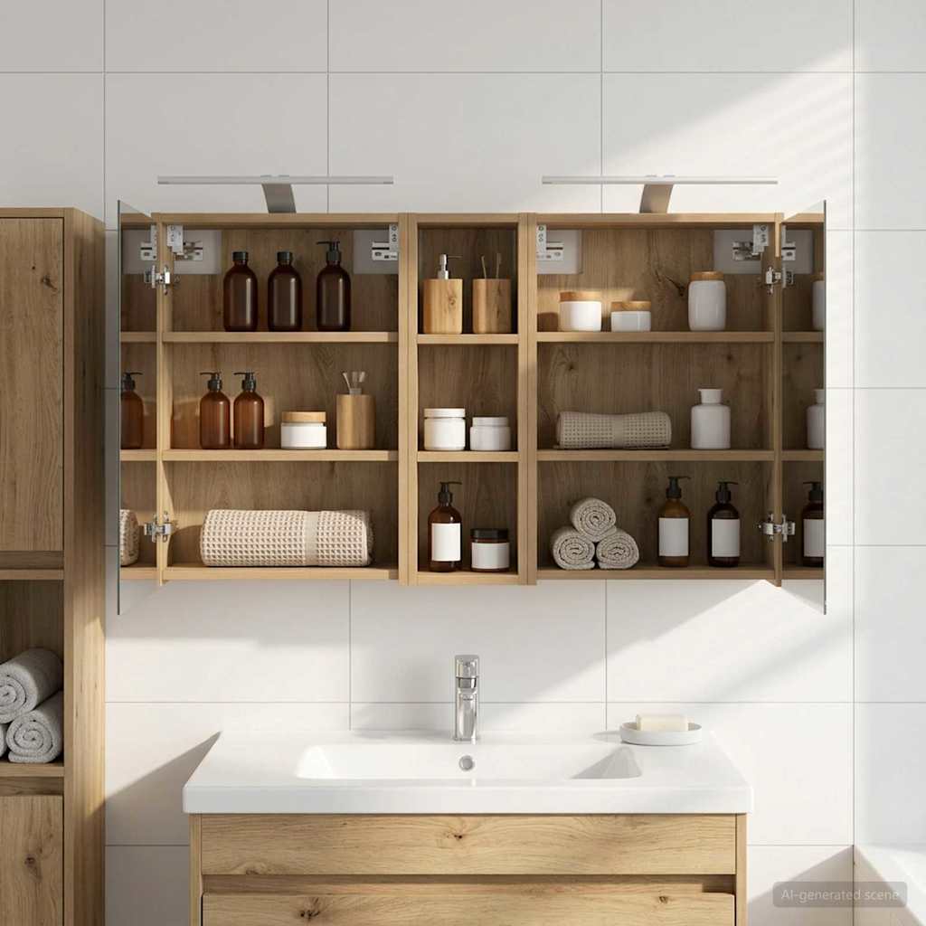 Σετ Ντουλαπιών Μπάνιου 3 pcs 106 x 16 x 62,5 εκ. - Pakobazaar