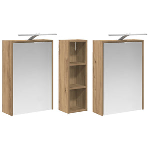 Σετ Ντουλαπιών Μπάνιου 3 pcs 106 x 16 x 62,5 εκ. - Pakobazaar