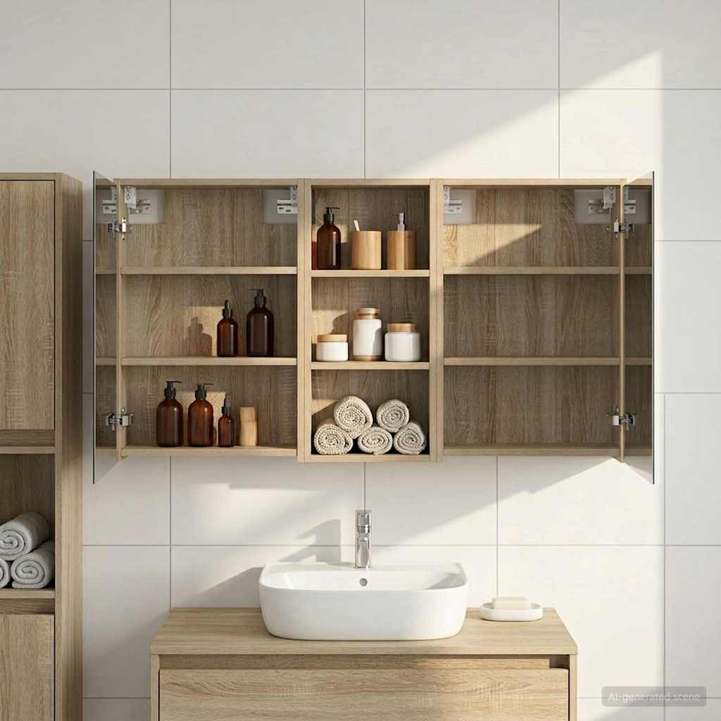 Σετ Ντουλαπιών Μπάνιου 3 pcs 116 x 16 x 62,5 εκ. - Pakobazaar
