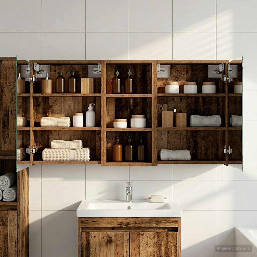 Σετ Ντουλαπιών Μπάνιου 3 pcs 116 x 16 x 62,5 εκ. - Pakobazaar